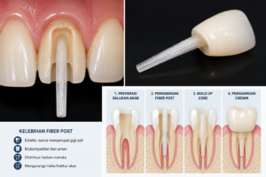 fiber post gigi adalah